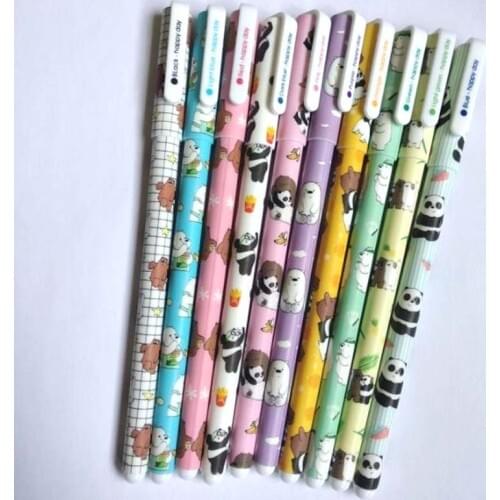 10 pcs/lot Bear Panda gel pens Cute Unicorn 10 colors Neutral Drawing pen Stationery school writing supplies escolar