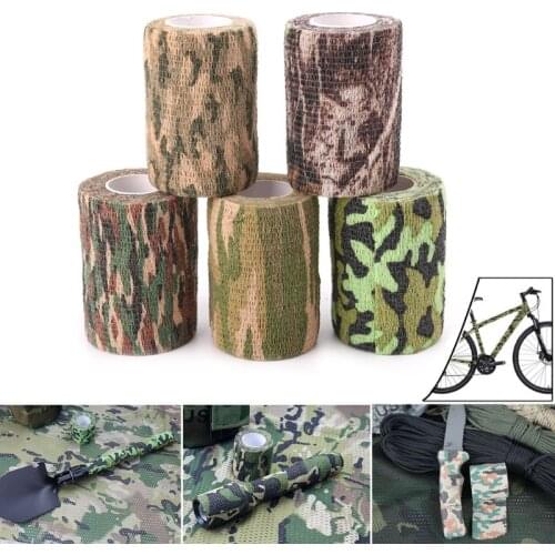 7.5cm×4.5m Camo Outdoor Hunting Shooting Tool Camouflage Stealth Tape Wrap My07 21 Dropshipping