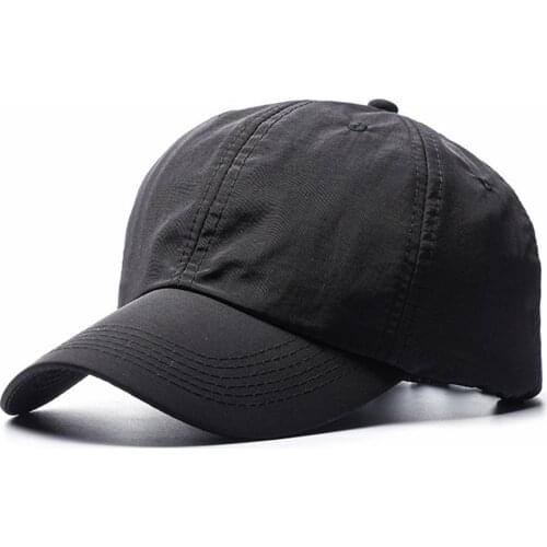 Summer Thin Dry Quick Sun Hat Men Big Size Baseball Cap Men Cotton Sport Snapback Hats 56-60cm 58-63cm