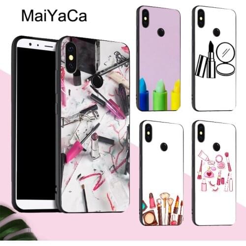 MaiYaCa cosmetics makeup painting brush Case For Redmi 9 C 9A Note 7 8 Pro 8T 9S For Mi 9T 10 Pro Note 10 Lite For POCO X3 Cover