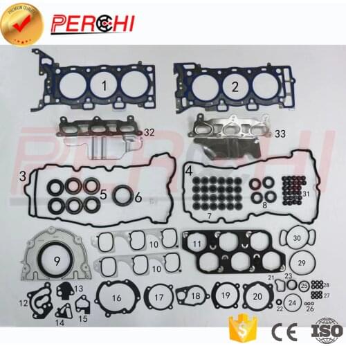 Head gasket repair kit parts for Buick Royaum 2.8 2004-2006 LP1 Rongyu 2.8/2005-2009 LP1/CTS/SLS Cadillac 2.8 OEM 12637169