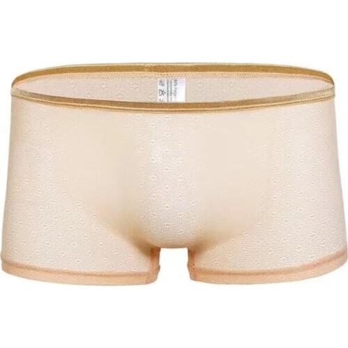 Mens Fashion Mens Underwear Breathable Elastic Boxer Shorts Mens Underwear Sexy Lace Briefs Exotic Clothing
