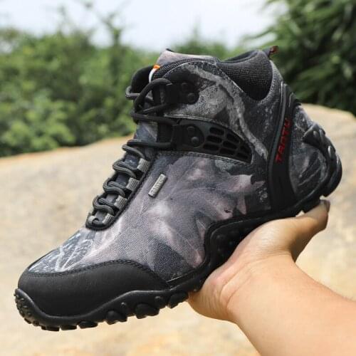 Men Hiking shoes trekking sneakers tactical ankle boots waterproof army boots camouflage non-slip climbing boots 2020 Autumn