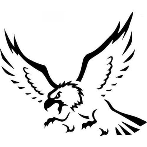 Eagle Bird In Love Domineering Sticker High Quality Car Decoration Personality Pvc Waterproof Decal Black/white, 20cm*17cm