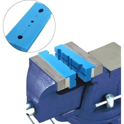 Pair Of Magnetic Soft Pad Jaws Rubber For Metal Vise 5.5Inch Long Pad Bench Vice vise jaw pads Vise protection strip #20 Gauge