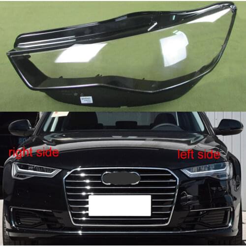 Front Headlight Transparent Cover Lampshade Headlamp Cover Shell Lens Headlight Glass for Audi A6L C7 2016 2017 2018