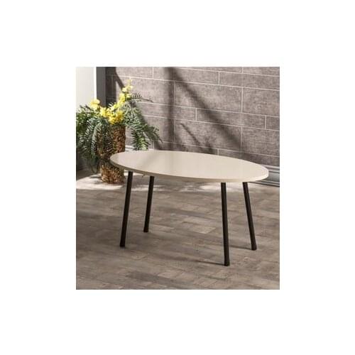 Modern Medium coffee table Metal Foot Ellipse Cream coffee tables table basse furniture living room table