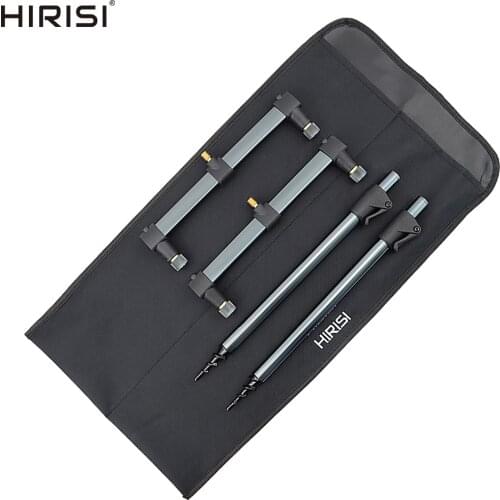 Carp Fishing Tackle Bag Rod Pod Set with bag 2pcs Buzz Bars Butt and 2pcs Bank Sticks