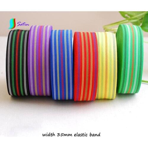 1MM Ultra Thin Widened Black,Blue,Green,Purple,Red Stripe Elastic Band,Garment T-shirt Edge Sewing Stripe Elastic band S0073L
