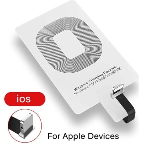 Universal Qi Wireless Charger Receiver For iPhone 5 5S 7 6S 6 Android Micro USB Smart Charging Receptor