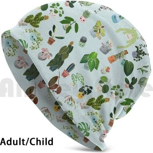 Plant Addict Confetti Beanies Knit Hat Hip Hop Houseplants Kuwaii Cute Plants Plant Lady Plant Mom Plant