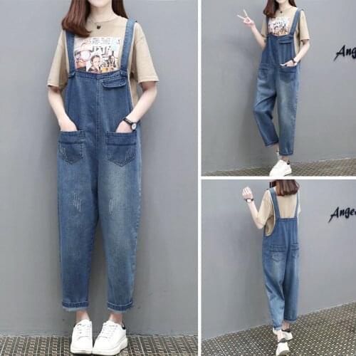 Women clothing denim fabric casual rompers summer overalls women jumpsuits suspenders jeans women overalls summer rompers jeans