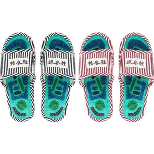 1Pair Acupressure Slipper Comfortable Healthy Massage Shoes Soft Slipper for Women Men Foot Massage Instrument TK-ing