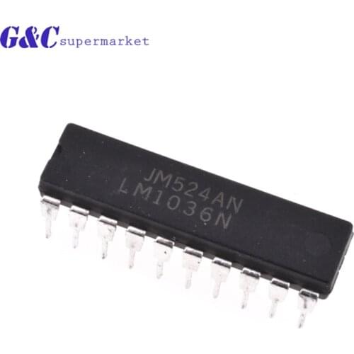 1Pcs IC LM1036 LM1036N TONE/VOL/BAL DUAL DC DIP20
