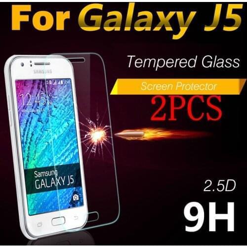 2PCS Tempered Glass For Samsung Galaxy J5 J500F Screen Protector protective film For Samsung Galaxy J5 J500F glass
