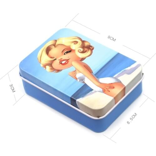4 PCS Metal storage box Cartoon candy collection Sewing kit Sewing accessories Container Sachets