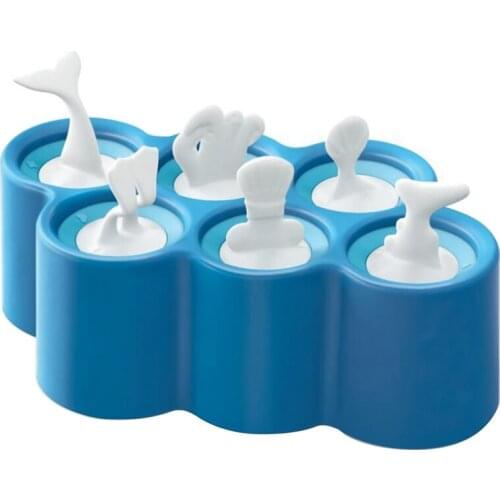 6 Fish Traditional Ice Molds, 6 Freeze Fun-To-Eat Shark/Clownfish/Octopus/Scuba/ Shape Whale Fish Ice Mold(1 PCS)