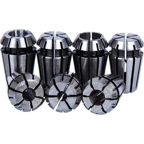 7Pcs 1-7mm ER11 Collet Chuck Tool Bits Holder Spring Collet for CNC Engraving Machine & Milling Lathe Tool