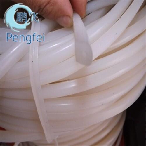 Free shipping D type 6mm diameter half round milk white silicone strip