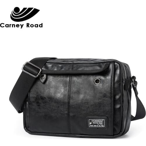 Brand Pu Leather Men Shoulder Bag Vintage Style Casual Men Messenger Bags High Quality Crossbody Bag Design Male fashion