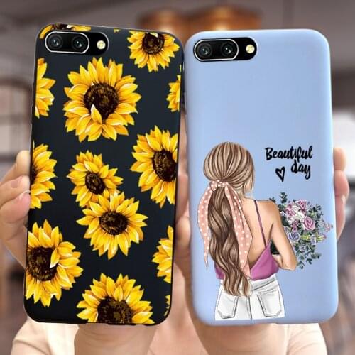 Pretty Girls Back Cover For Huawei Honor 10 Case 5.84'' Soft TPU Slim Fundas For Huawei Honor10 Honor 10 Phone Cases Full Bumper