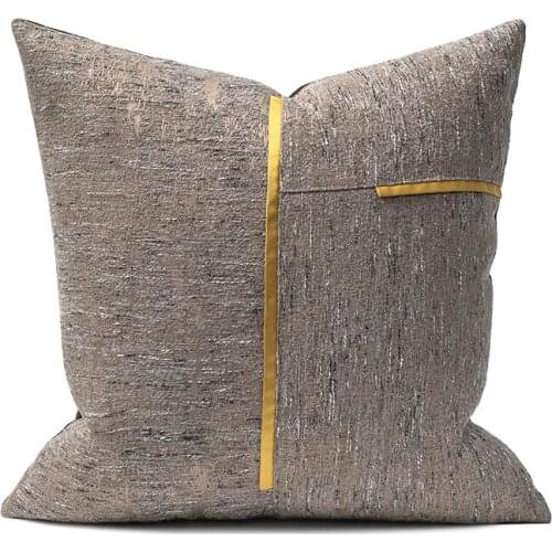 Decorative Cushion Covers For Outside Garden Chair Solid Brown Throw Pillow Case Home Decor 45x45cm