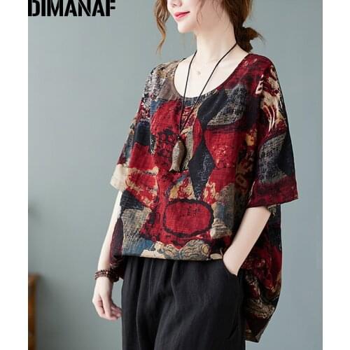 DIMANAF Women's T-shirts With Print