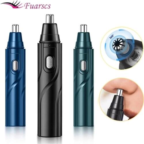Battery Powered Electric Nose Hair Trimmer MenS Nose Cleaning Hair Remover MenS Artifact Rechargeable Nose Hair Scissors Women