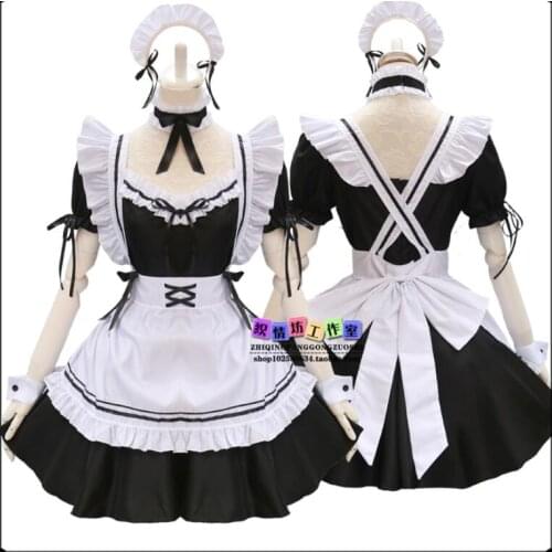 Hot Games Miracle Nikki Cosplay Nikki Cos Halloween Party Cos Sweet and lovely Lolita Dress Maid Costume