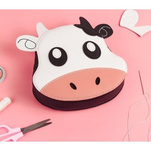 Creative Cattle Shape Bag Self-made Accessories Handcraft Bag Making Materials Package DIY Bag Leather Material Sewing Supplies