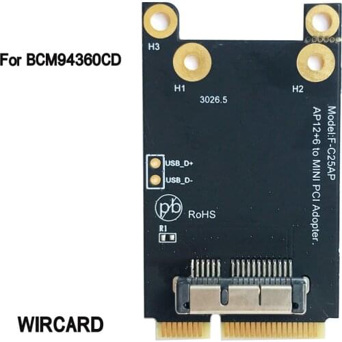 Mini PCI-E WIFI adapter for BCM94360CD
