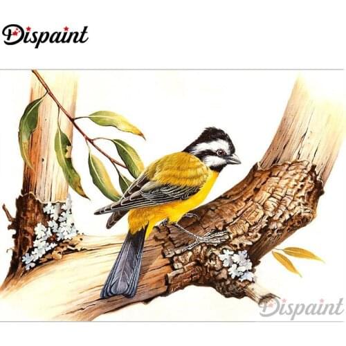 Dispaint Full Square/Round Drill 5D DIY Diamond Painting "Animal bird" Embroidery Cross Stitch 3D Home Decor A12322