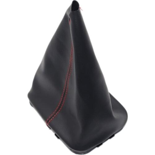 New Car Auto Black Leather Gear Shift Stick Shifter Knob Dust-proof Cover For VW Golf MK4 1998 1999 2000 2001 2002 2003