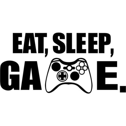 Personalized Decorative Wall Stickers EAT SLEEP GAMER XL Bedroom Living Room Decoration Removable Stickers Home Decor