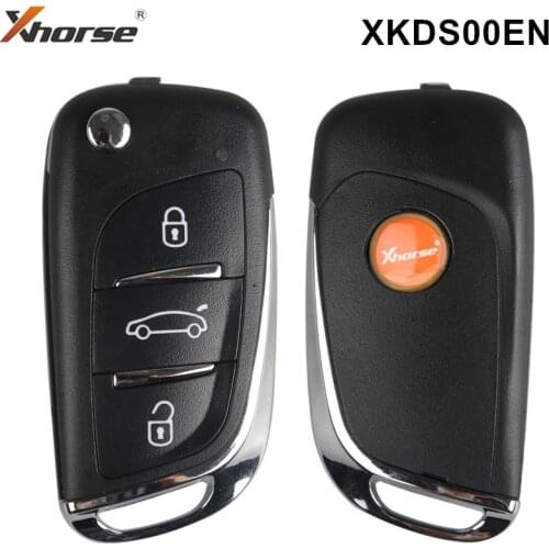 2pcs XHORSE XKDS00EN Wire Remote Key DS Type For Volkswagen No Transpponder Chip for VVDI Mini Key Tool VVDI2