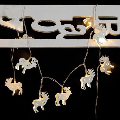 Reindeer LED String Lights Christmas Led Light Creative Holiday Indoor Garland Curtain Decoration Fashion Home Decors Guirlande