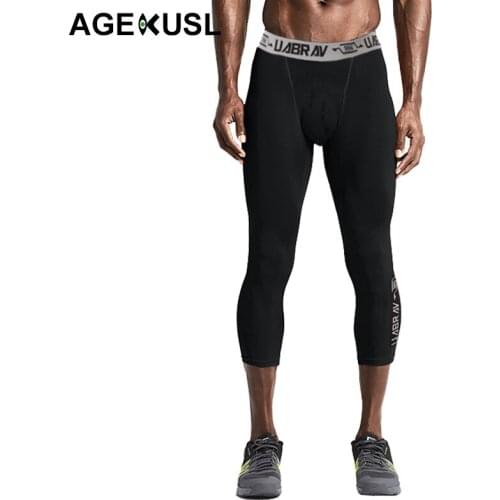 TWTOPSE Compression Cycling Cropped Tights Pants Men Breathable Anti-sweat Sports MTB Bike Road Bicycle Base Underwear Trousers