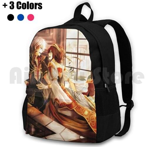 Akagami No Shirayukihime-Zen & Shirayuki Outdoor Hiking Backpack Waterproof Camping Travel Anime Manga Akagami No Shirayukihime