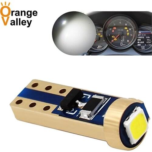 100Pcs T5 3030 SMD W1.2W 73 74 1 LEDs Car Wedge Instrument Panel Speedometer Tacho Gauge Cluster Lamp Dash LED Bulbs Light