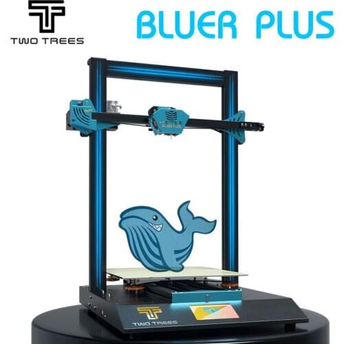 TWO TREES BLUER PLUS 3D Printer 90% Pre-Assembled 300*300*400mm Large Size Silent Printing Dual Z Axis with 4.3 Inch Touchscreen
