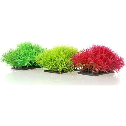 1pc12*6cm Simulated Water Grass Pine Needles Grass Thick Growth Aquarium Tank Aquaculture Pet Party Home Furnishing Decoration