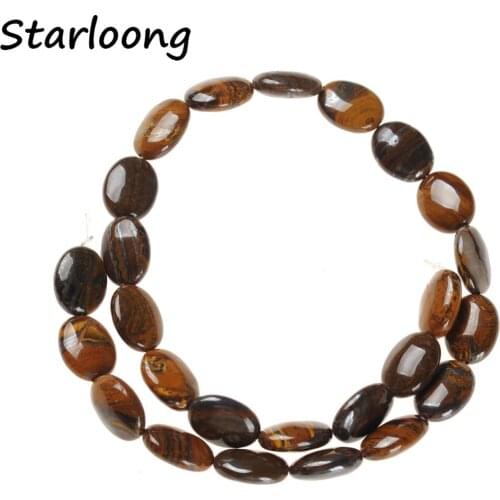 Natural Gem Stone Black Brown Gold Stripe Texture Flat Slice Slab Agates Loose Strand Spacer Nugget Beads for DIY Jewelry Making