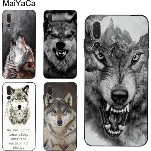 Animal Wolf Howling Case for Huawei P30 Pro P20 P40 Mate 20 Lite P Smart 2019 Nova 5T Honor 8A 8X 9X 10i 20
