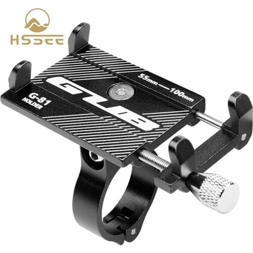 HSSEE Official Genuine Bike Phone Holder Aluminum Alloy MTB Road Bike Handlebar Clip Stand Mount Bike Smartphone Holder Support