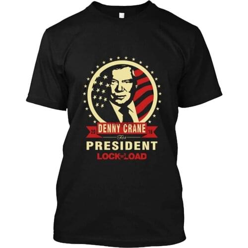 Denny Crane Denny Crane The President Lock n Load Shirt t-Shirt for Men t-Shirt for Women Black