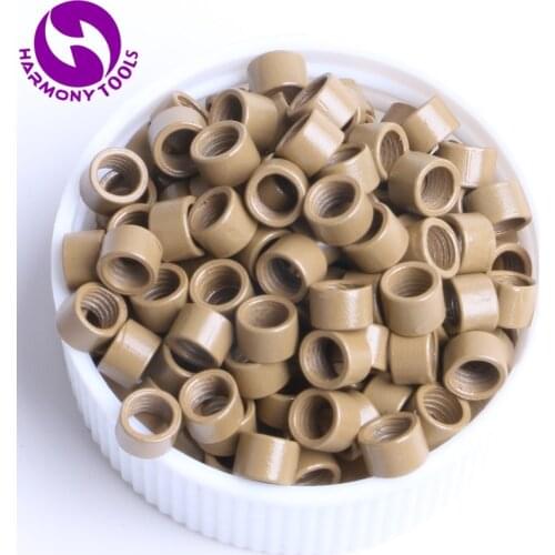 HARMONY 10000 Pieces 3.5mm*2.0mm*2.0mm Screw Micro Rings Beads Aluminum Micro Tubes for I-tip Hair