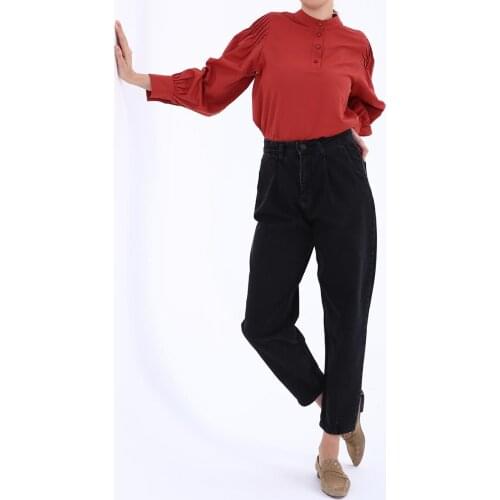 Hijab Pleated Mom Pants