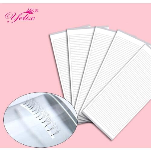 Yelix 250 strips easy fan tapes for volume Eyelash Extension Supplies Volume Lashes Storage Sticky Strip lash extension supplies