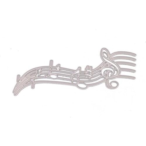 Musical Note Staff Metal 2021 New Metal Cutting Dies Stencils for DIY Scrapbooking Album Decorative Embossing Paper