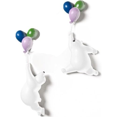 Nordic creative wall balloon bear Wall Decoration pendant living room childrens room bedroom wall background wall decoration